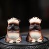 1pc Yixing Purple Clay Tea Pet Otter Ornament Animal Tea Play Decoration Tea Table