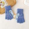 Warm Winter Dinosaur Gloves Thicken Knitted Gloves Cute Kids Full Finger Mittens  Children