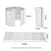 10Pcs Camping Wind Shield for Gas Stove, Foldable Aluminum Wind Screen with Storage Bag