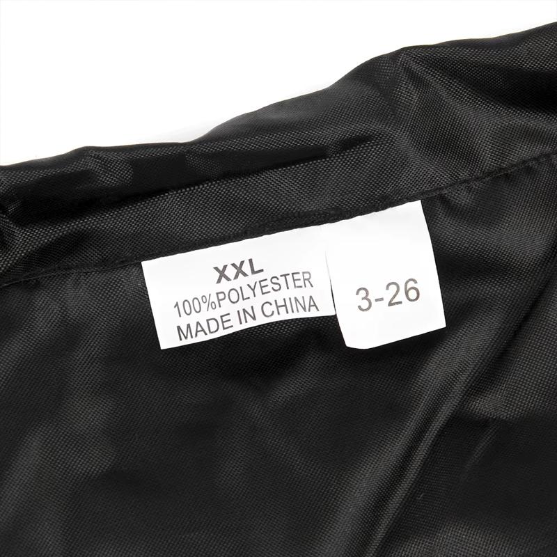 Quad Bike ATV Cover Universal 190T Waterproof Dustproof Motorcycle Vehicle Scooter Kart Motorbike Covers M L XL XXL XXXL Black