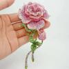 Exquisite Full Zircon Big Flower Pin Brooch Luxury Crystal Flower Brooch Fashion Bridal Wedding Dress Pin Accessories