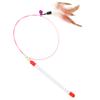 Pet Feather Teaser Retractable Wand Interactive Feather Toys Fishing Rod for Cats Play Exercise