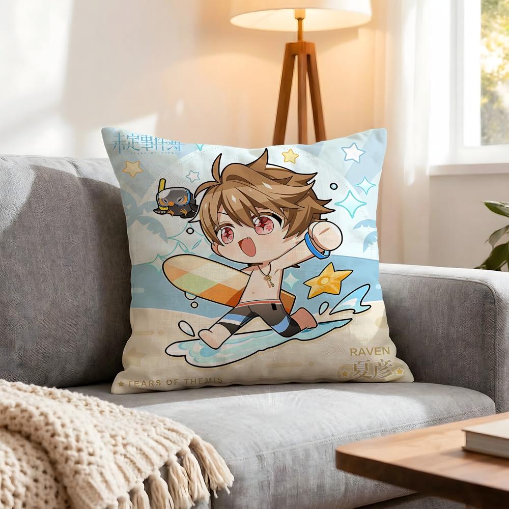 Game Tears of Themis Cushion Cover Pcs Decorative Covers Soft Cushion Case for Sofa Couch Decor x x Pillowcases