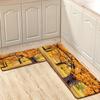 1Pcs Autumn Leaves Absorbent Non Slip Mat Soft Thickened Kitchen Floor Mat Waterproof Non-slip Oil-proof Floor Mat Runner Rug