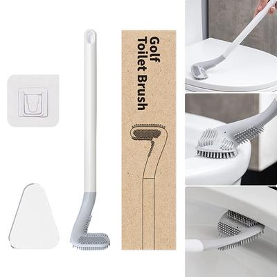 Golf Toilet Brush Holder Set For Bathroom Wall-Mounted 360° Cleaning Quick