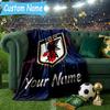 Custom Personalized Blanket Japan Football Association Soft Throw Blanket, Suitable for Family and Friends, Sofa Blanket,Home Decor Christmas gift