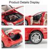 1:32 C260l E300l Alloy Diecast Model Toy Car 6 Doors Opened Sound Light Pull Back Rubber Tires Miniature Vehice For Kids Present