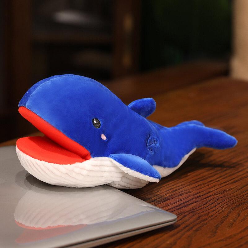 Sea Creatures Soft Stuffed Toy Fish Shark Doll Cospaly Animal Plush Doll Educational Baby Toys Kawaii Hand Finger Puppet