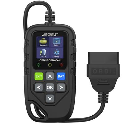 AUTOUTLET Instrument de scanare diagnostic OBD2 pentru Citire Ștergere Teste Defecțiuni Scanner cu Suporturi Îmbunătățite 13 Limbi Mașini, & Coduri, Chip,