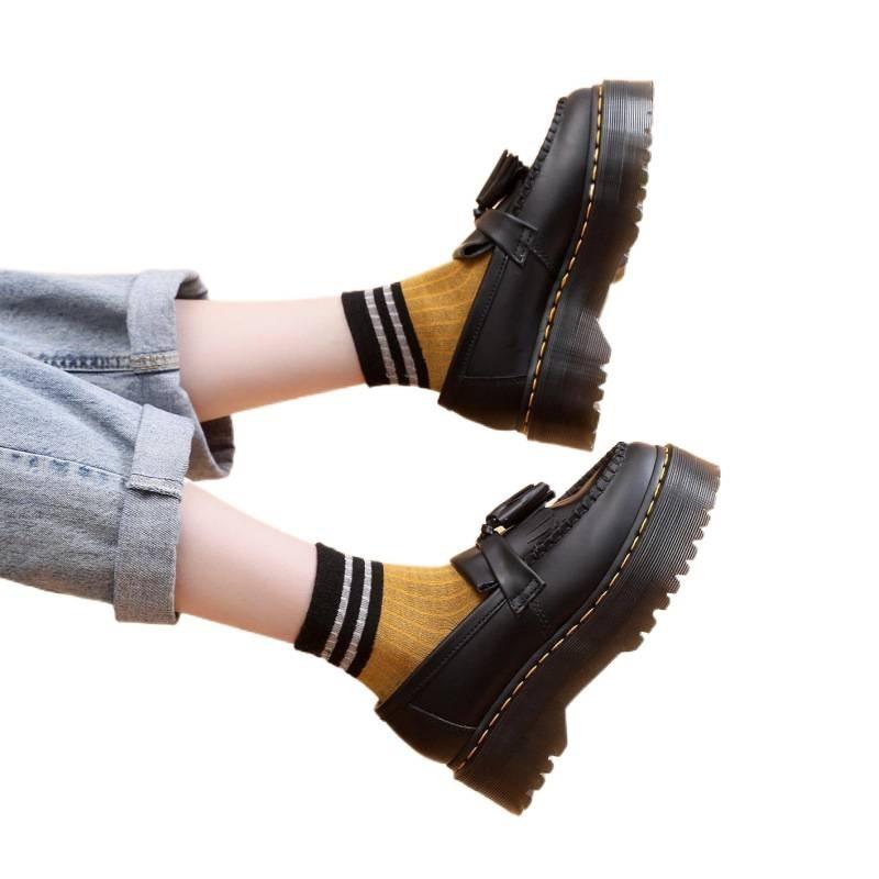 Tassel women's leather low-top small leather shoes women's fashion student versatile