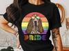 Colorful Pride Dog T-Shirt, Rainbow Glasses Basset Hound, LGBT Support Tee, Stylish Prism Pride Parade Apparel, Pet Lover Gift Idea