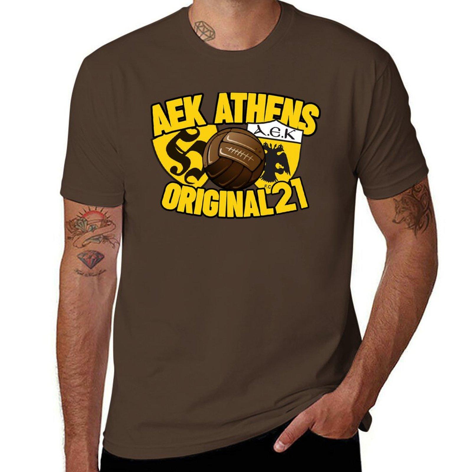 

AEK ATHENS - ORIGINAL 21 (2) T-Shirt funnys sublime Blouse t shirt for men S