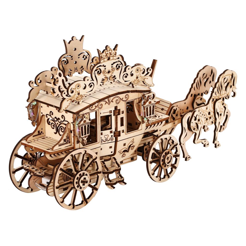 Gharry  3D Car Wooden Puzzle, Scale Model,DIY Model Kit, Handcraft Gift,Home Decoration,Mechanical Model Kit, Building Toy