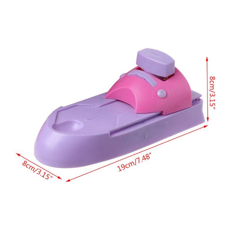 DIY Nail Art Printer Machine with 6 Pattern Stencils – Automatic Manicure Stamp Tool for Home & Salon