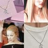 Königliches Hof-Halsband inspiriert von Mean Girls - Set mit Anhängern: Kreuz, Krone & römische Ziffern, vollständig besetzt mit Zirkonia - Luxuriöser, vergoldeter Kupfer-Choker für Damen