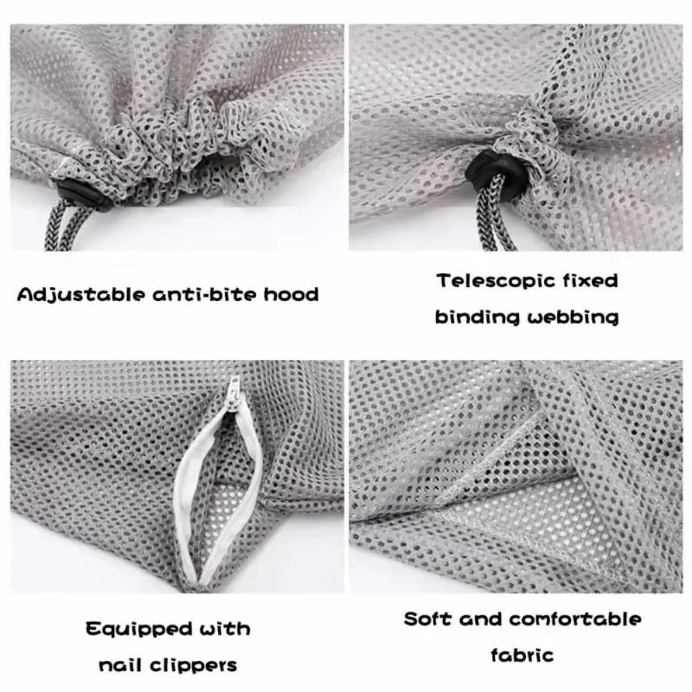 Mesh Cats Washing Bags Anti Scratch Cat Bathing Bag Multi-purpose Cat Grooming Shower Bag  Beauty