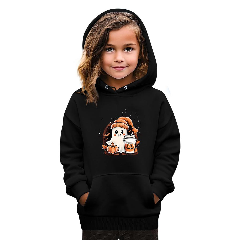 Sweatshirts For Teen Girls Hoodies Long Sleeve Drawstring Pullover Cute Oversized Hoodie Halloween Day