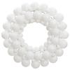 VidaXL White Christmas Wreath 45 Cm Polystyrene 356126