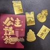 Pure Gold 999 Princess Wealth-Attracting Phone Sticker - Small Gift for Prosperity