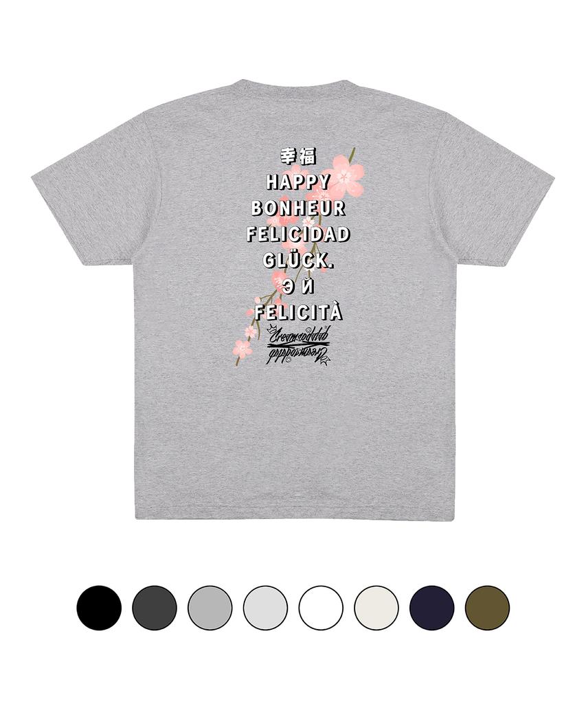 CREAM SODA LAB Crsdel Happy Language Short Sleeve T-Shirt (Type B)