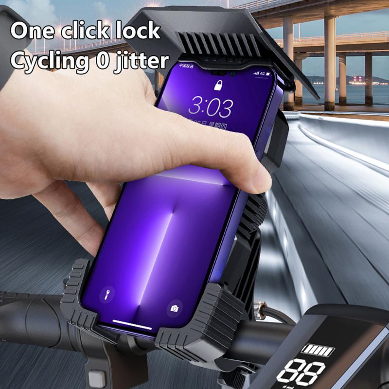 Bicycle Phone Holder Motorcycle Bike Handlebar Rear-View Mirror Phone Case For Iphone Android Bike Motorbike Phone Stand Mount
