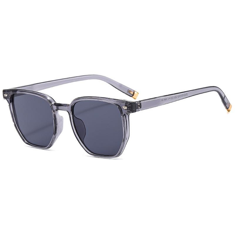 Ocean Square Sunglasses For Women Men Highend Fashion Uv400 Fullframe Black Yellow Lens Outdoor Sports