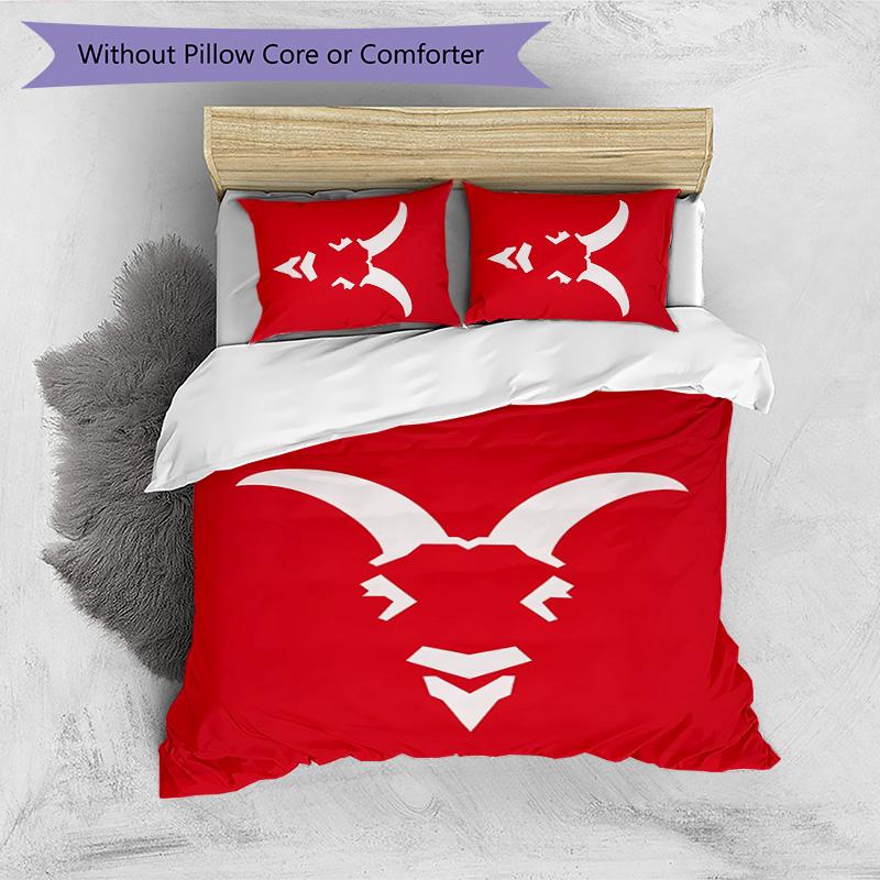 Chivas Printed 3PCS Bedding Set Soft Breathable Duvet Cover Pillowcases Set Washable Bedroom Decor Home Gift