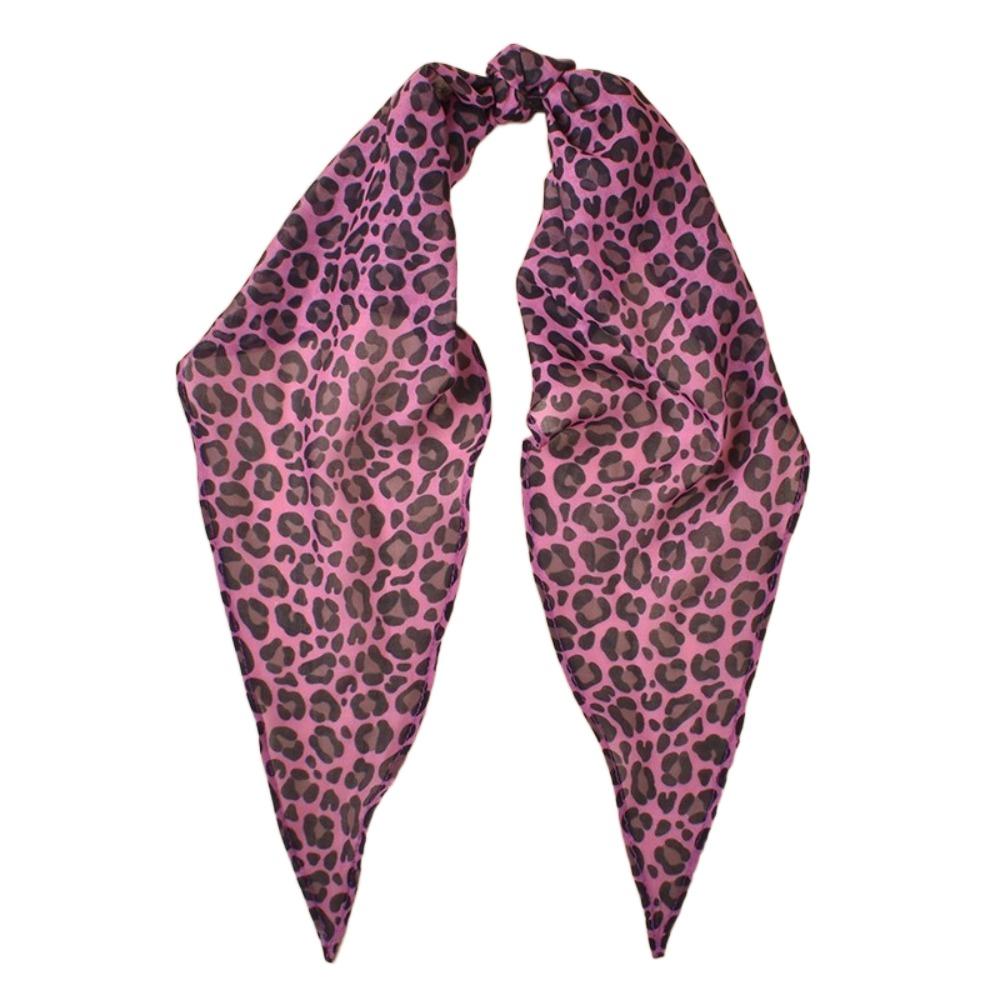 Versatile Women Girls Hijab Wraps Cashew Print Hair Ribbons Headbands Retro Leopard Headscarf