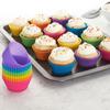 12/24/36pcs Of Silicone Cake Mold Round Muffin Cup Cake Baking Mold Kitchen Cooking Bakeware Making Diy Cake Decoration Tool