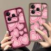 Y2K Retro Gradient Love Hearts Pattern Case For Xiaomi Redmi Note 14 13 Pro 5G 12 11 Funda Xiaomi 14T 13T 11T Pro Shockproof Bumper Silicone Cover