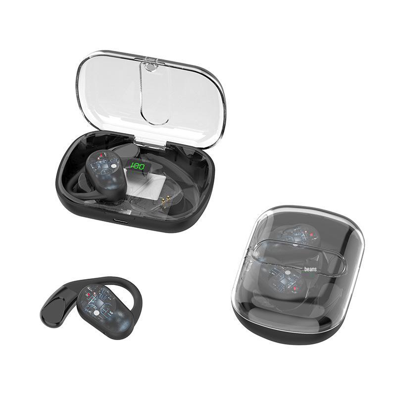 Hi-Fi Stereo Sound Digital Display Ear Hook Sports Wireless Earbuds with Ultra-long Battery Life