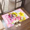 Custom Name Personalized Princess Peach Toadstool Print Carpet, Versatile Home Decor Rug, for Playroom, Apartment, Balcony, Entryway, Hallway Gift