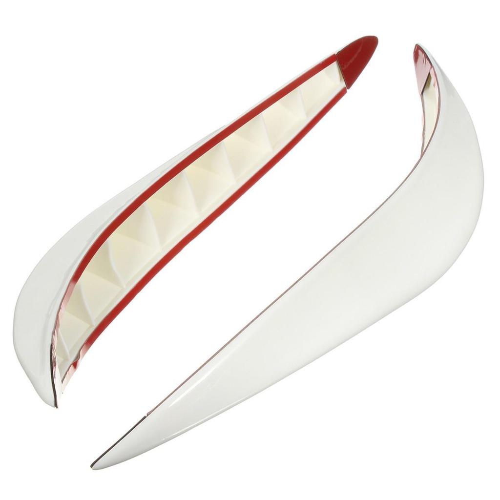 1 Pair Universal Car Rubber Front/Rear Bumper Anti-Scratch Corner Protector Lower Lip Guard Cover