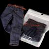 1/6 männliche dunkelblaue klassische Denim-Jeans-Hose mit Gürtel für 12'' männliche Actionfiguren-Kleidung