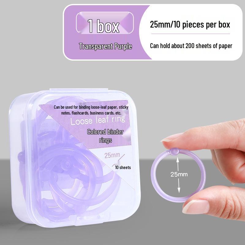 Plastic Openable Loose-Leaf Binder Ring Clip