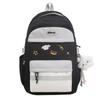 Contrast Color Girls Backpack Junior High School Student Schoolbag Lightweight Women's Backpack