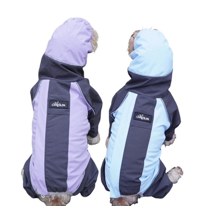 Full Coverage 4-Leg Raincoat Small To Medium Dogs Waterproof Breathable Pet Rain Suit