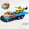 Alloy Trailer Toys Simulation City Road Rescue Vehicle Toy Children Boy Trailer Truck Helicopter Sports Car Model Inertial Drive