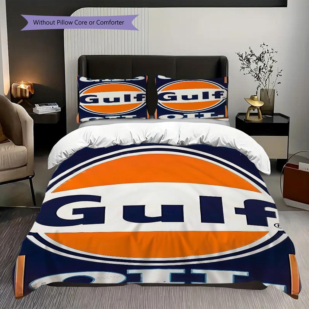 Gulf Team Logo Bedding 1 Duvet Cover 2 Pillowcase Without Core Christmas Birthday Gift Bedding Set Duvet Cover And Pillowcase