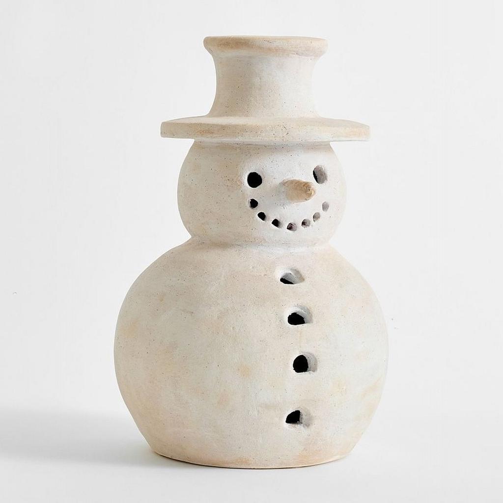 Resin Snowman Artificial Fake Chrismas Decoration Paint Snowman For Porch Table Kitchen