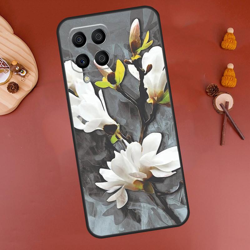 3D Flower Relief Case For Samsung Galaxy M15 M35 M55 M11 M14 M34 M54 M31 M13 M53 M51 M12 M32 M52 M16 M36 M56