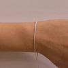 SEWNSWEN SILVER SLIM SNAKE CHAIN BRACELET