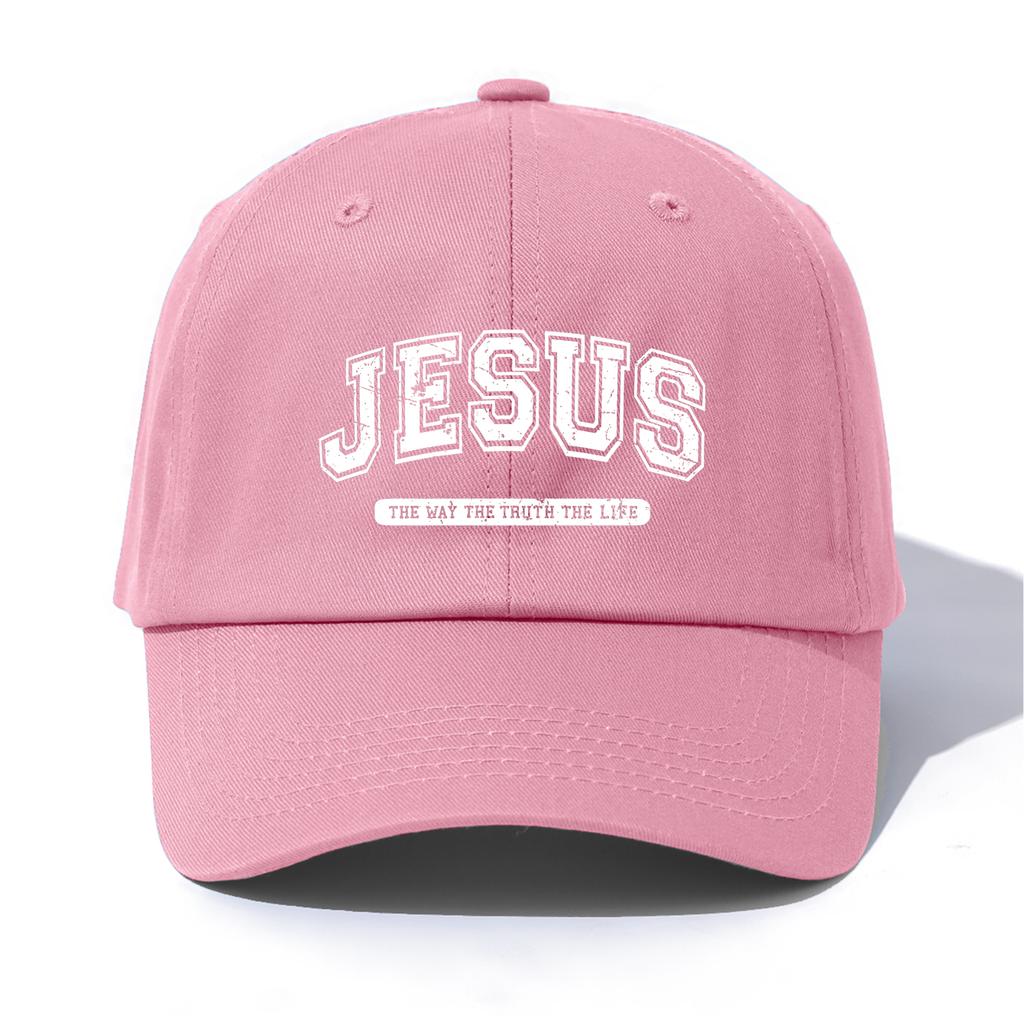 1pc JESUS Print Baseball Cap for AdultsMinimalist Retro Style Casual Soft Adjustable Dad HatPerfect As Gift