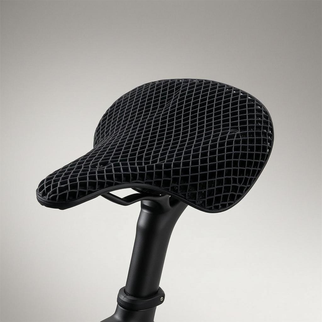 Motorcycle Cushioned Seat Pad Cushion Honeycomb Contoured for Motorcyclists