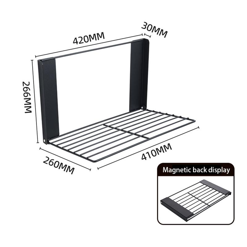 Space Saving Magnetic Folding Dirty Clothes Holder Carbon Steel Storage Rack