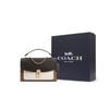 Coach Lane 26 Fashion Color Block Chain Crossbody Shoulder Bag Coated Canvas And Leather Medium Women handbags Brown White C1539-IMNOX
