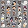 51pcs Chibi Bungo Stray Dogs Stickers - Japanese Anime Characters Collection (Akutagawa Ryunosuke, Mafia Guka) with Storage Box for DIY Decor
