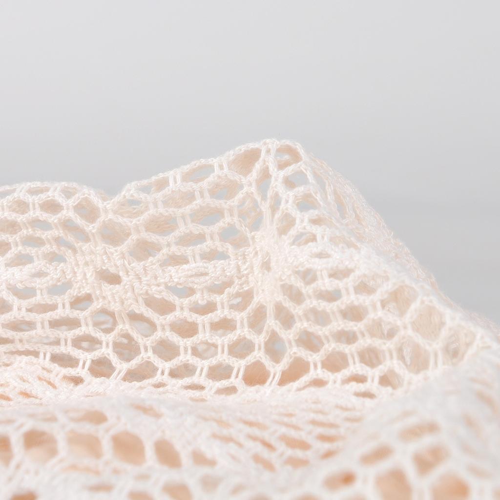 Spring Summer Lace Jacquard Elastic Double-Layer Mesh Breathable Thin Versatile Stylish Solid Color Adjustable Beanie Hat