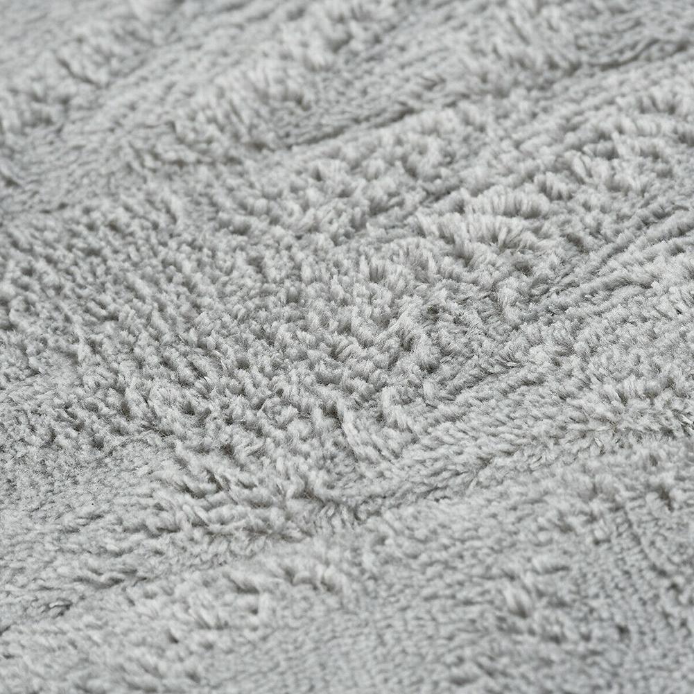 Bright Colored Pedestal Rug Absorbent Coral Fleece Bath Mat for Toilet