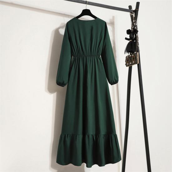 Lady Maxi Dress High Waist Daily Wear Soft Beautiful Big Swing Women Fall Dress Women Garment